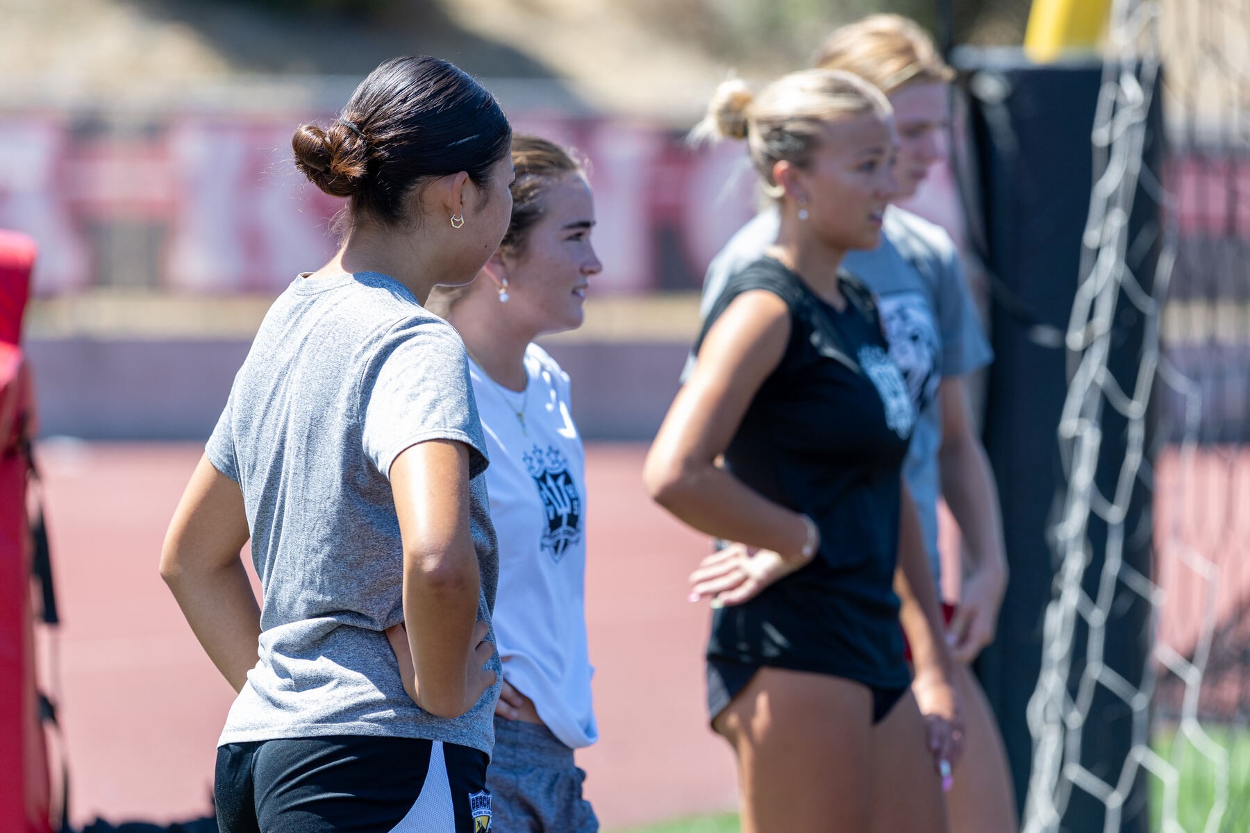 Athletes conditioning during college summer prep