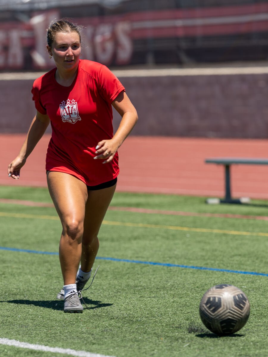 Women's program athlete on the field