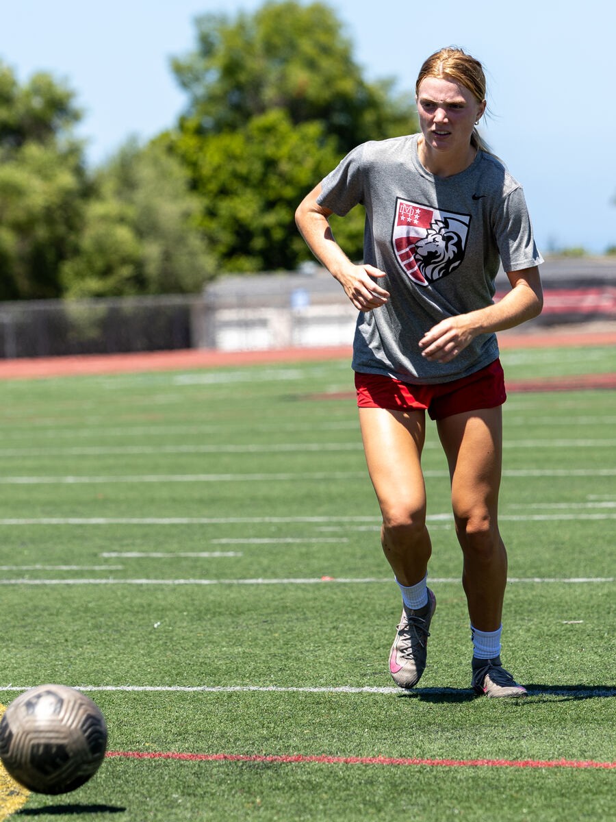 Women's program athlete on the field