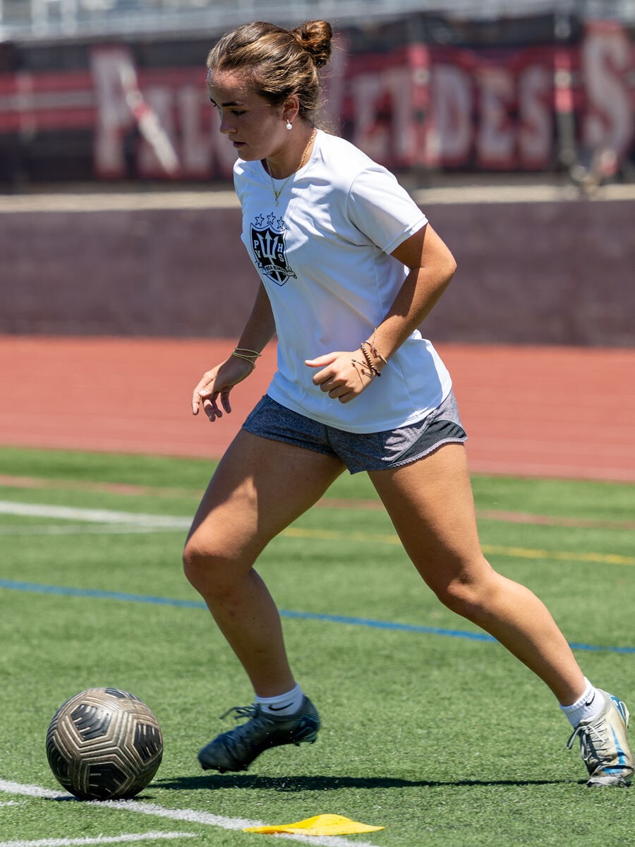 Women's program athlete on the field
