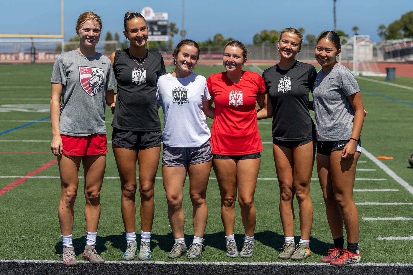 Players training together at the High School Camp