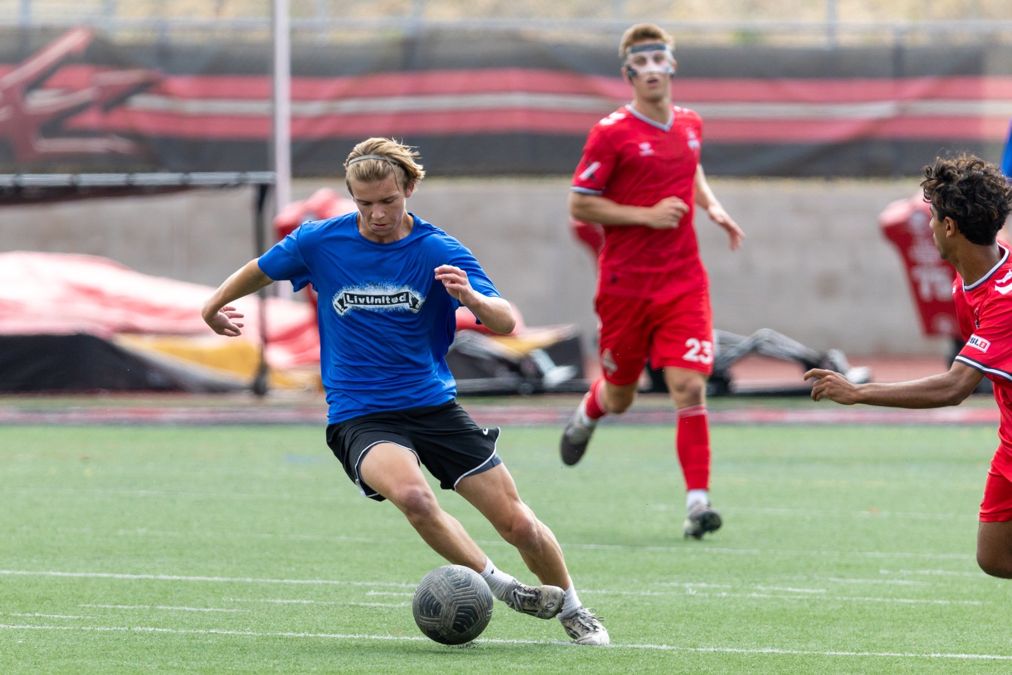 SoCal Soccer 360 Academy athlete in match action